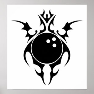 Póster boliche : tribalz