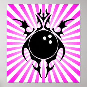 Póster boliche : tribalz