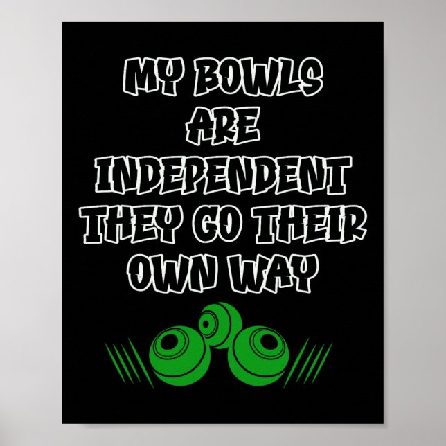 Póster Boliches de Bowling  (Frente)
