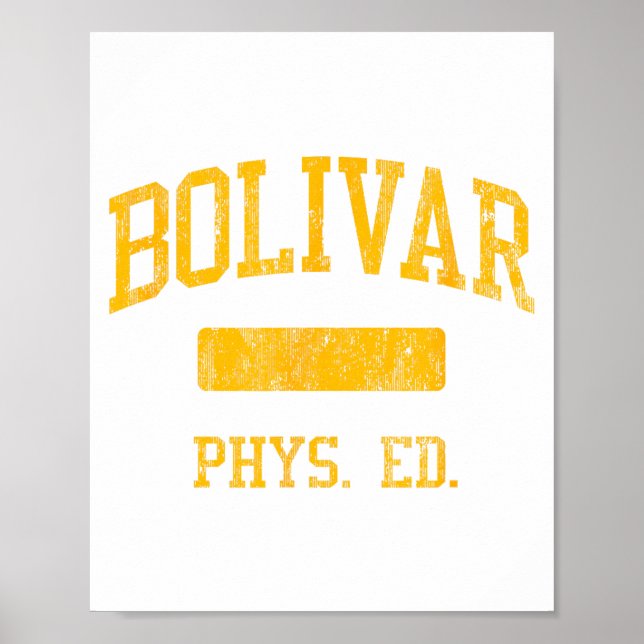 Póster Bolivar High School Hs Bolivar Mo Phys Ed  (Frente)
