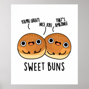 Póster Bollos dulces Graciosos