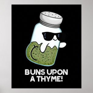 Póster Bollos Sobre Un Thyme Gracioso Pun De Hierba