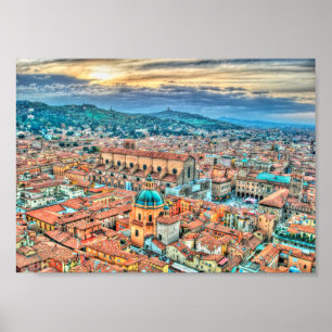 Póster Bolonia, Italia (II)