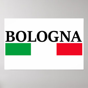 Póster Bolonia Italia, me encanta Bolonia