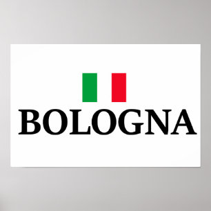 Póster Bolonia Italia, me encanta Bolonia