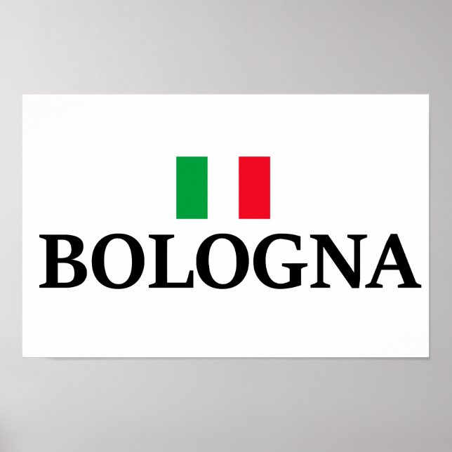 Póster Bolonia Italia, me encanta Bolonia (Frente)