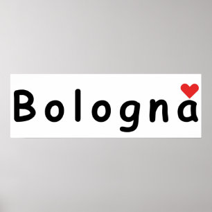 Póster Bolonia Italia, me encanta Bolonia
