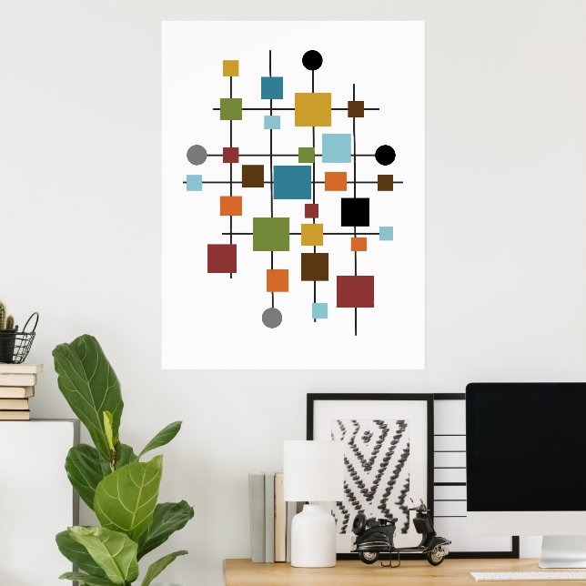 Póster Bolsa de compra reutilizable (Oficina en casa)