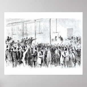 Póster Bolsa de la acción de Gallagher (grabado) (foto de