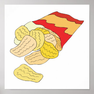 Póster bolsa de papas fritas