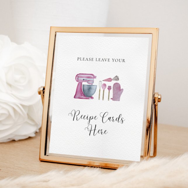 Póster Bolsa rosa: la receta de la cocina para la ducha d (Subido por el creador)