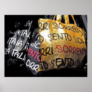 Póster Bolsos en Sorrento, Italia