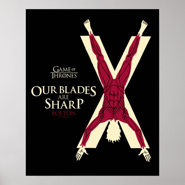 Póster Bolton Sigil - Nuestras Blades Están Afiladas (Frente)