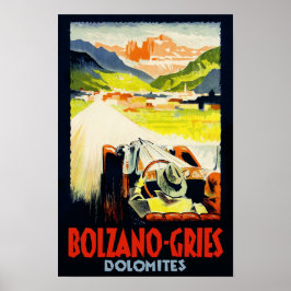 Póster Bolzano - Afiche de viaje de Gries. Italia
