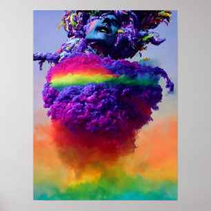 Póster Bomba arco iris de Putin