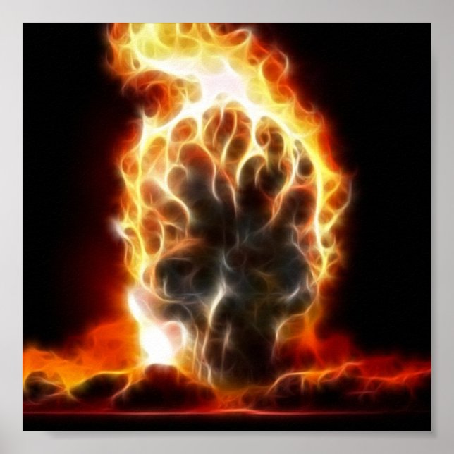 Póster Bomba atómica de cráneo (Frente)