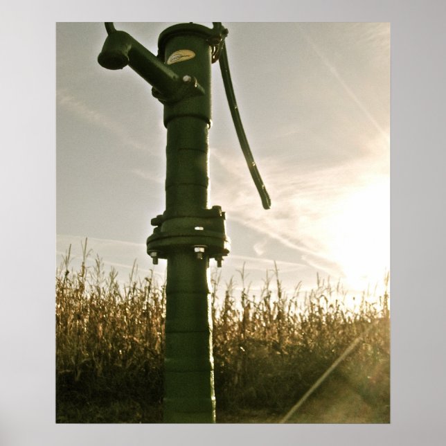 Póster Bomba de agua de cosecha | POSTER (Frente)