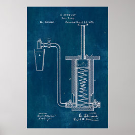 Póster Bomba de cerveza Blueprint