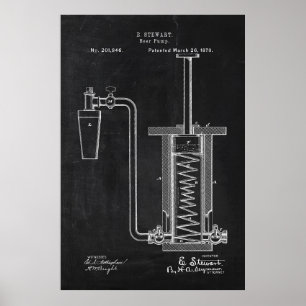 Póster Bomba de cerveza Blueprint