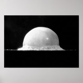 Póster Bomba de prueba nuclear de Trinidad - 1945