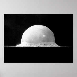 Póster Bomba de prueba nuclear de Trinidad - 1945