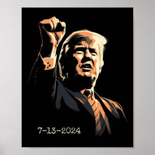 Póster Bomba de puño inspiradora 13 de julio de 2024