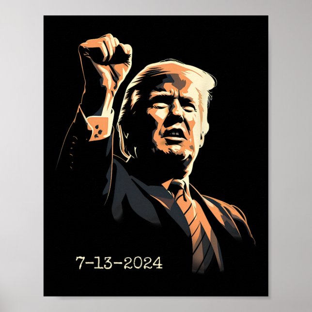 Póster Bomba de puño inspiradora 13 de julio de 2024 (Frente)