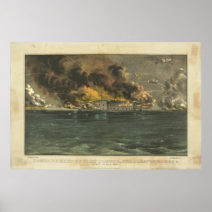 Póster Bombardeo de Fort Sumter por Ives