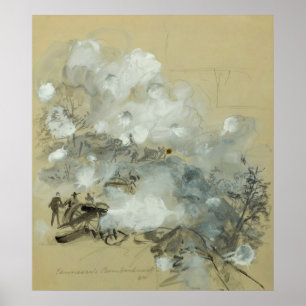 Póster Bombardeo de Kennesaw por Alfred Rudolph Waud