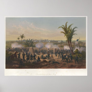 Póster Bombardeo de Vera Cruz