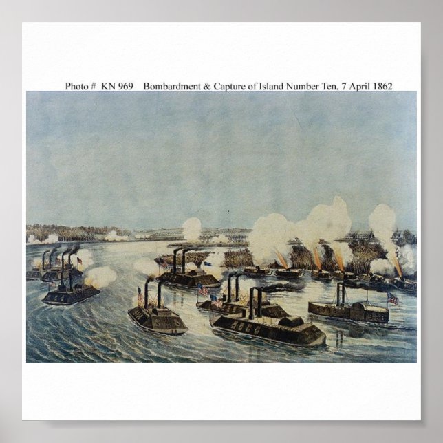 Póster Bombardeo y captura de la isla número diez (Frente)