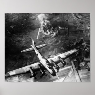 Póster Bombardero B-17 sobre Alemania - 1943
