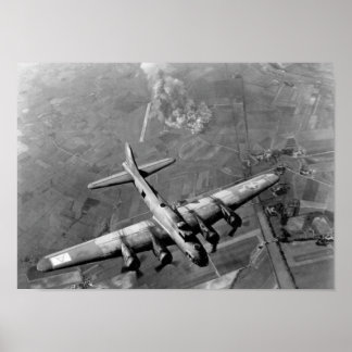 Póster Bombardero B-17 sobre Alemania - Segunda Guerra Mu