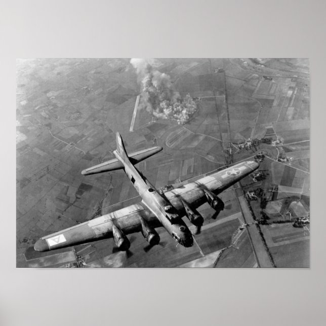 Póster Bombardero B-17 sobre Alemania - Segunda Guerra Mu (Frente)