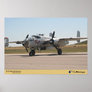Póster Bombardero de B-25 Mitchell