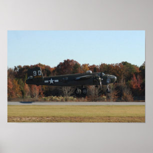 Póster Bombardero de la Segunda Guerra Mundial