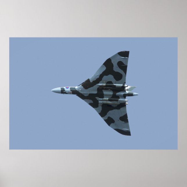 Póster Bombardero vulcano en vuelo (Frente)