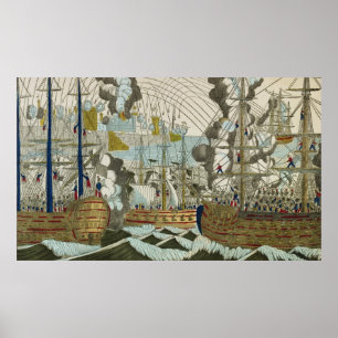 Póster Bombardment and Siege of Algiers, 3rd July 1830