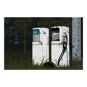 Póster Bombas de Gas Abandonadas Pintadas