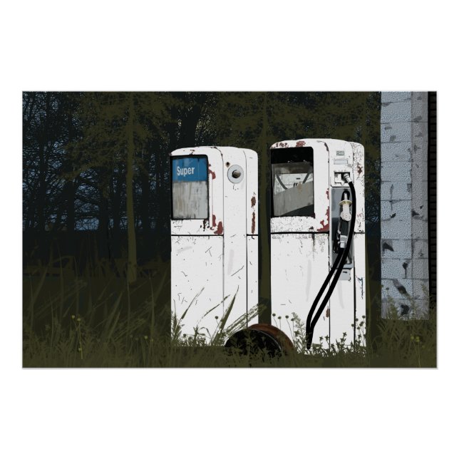 Póster Bombas de Gas Abandonadas Pintadas (Anverso)