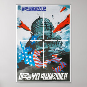 Póster Bombas de propaganda norcoreana a punto de desapar