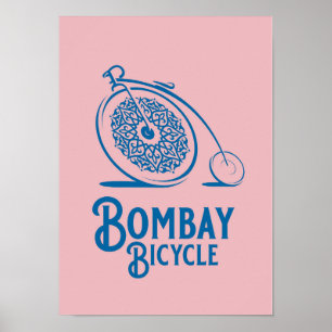 Póster Bombay Bicycle Club - Vintage Style Print - Pink