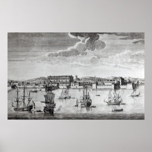 Póster Bombay en la costa de Malabar