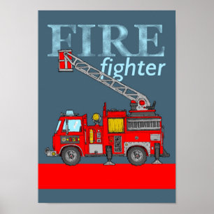 Póster Bombero