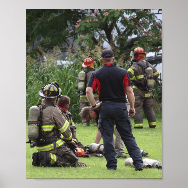 Póster Bombero (Frente)