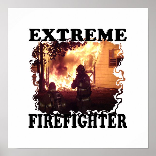 Póster Bombero extremo (Frente)