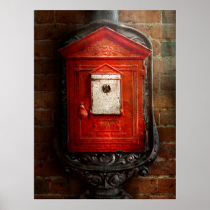 Póster Bombero - la caja del fuego