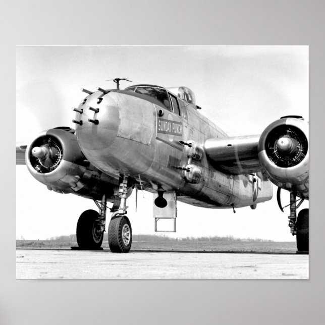 Póster Bombero Mitchell B-25 - Punch de domingo - Segunda (Frente)