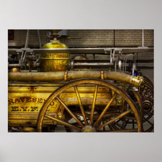 Póster Bombero - Motor de piano - 1855