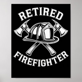 Póster Bombero retirado